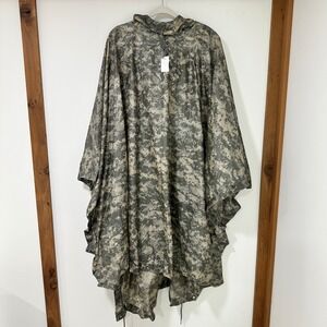ORC US Military ACU Digital Camo Wet Weather Poncho Ripstop Nylon OS